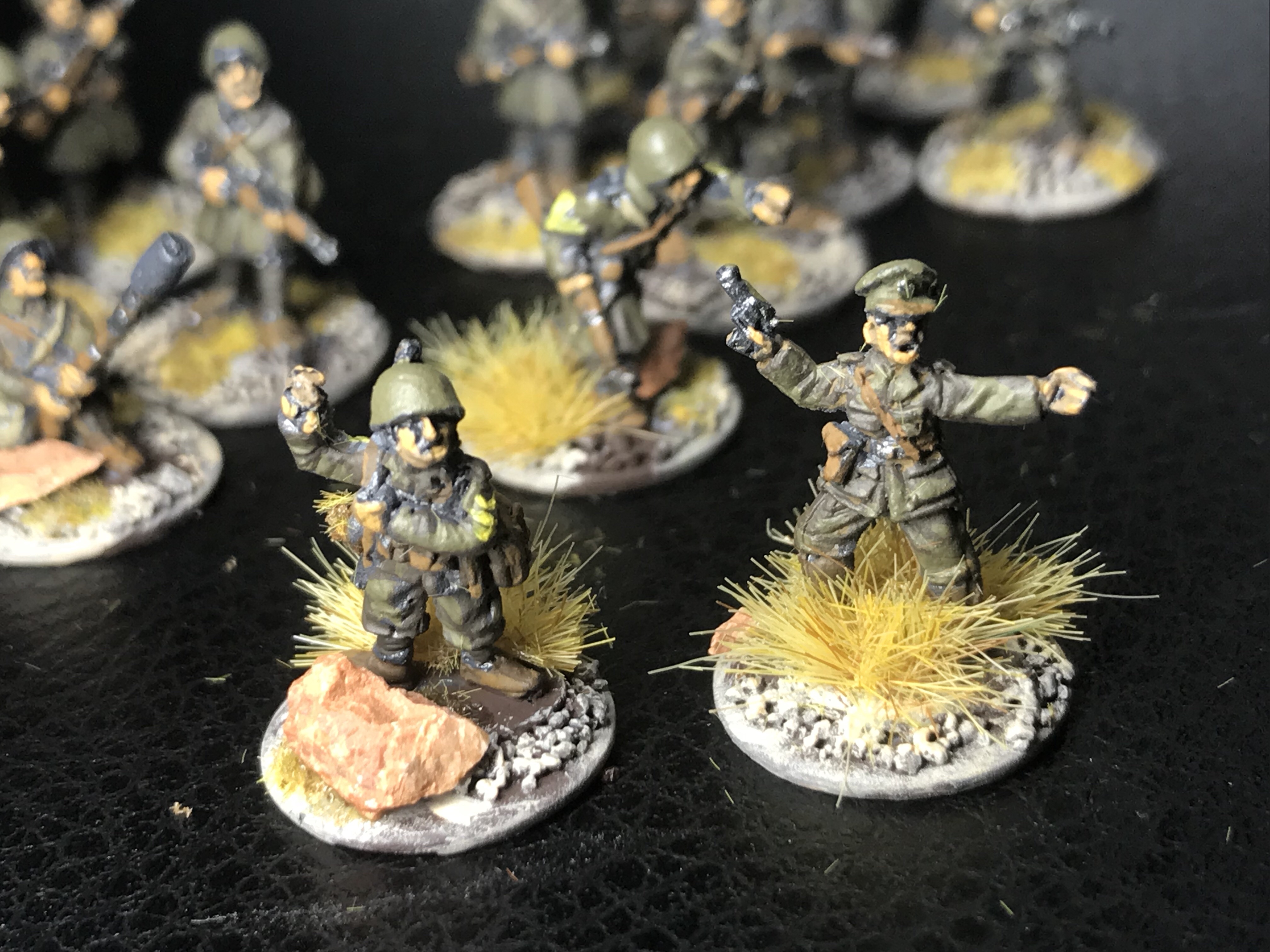 28mm Bolt Action Chain Of Command Soviet HQ Metal Painted & Based
